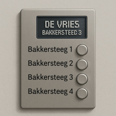 Voorbeeld - Digitaal bellentableau